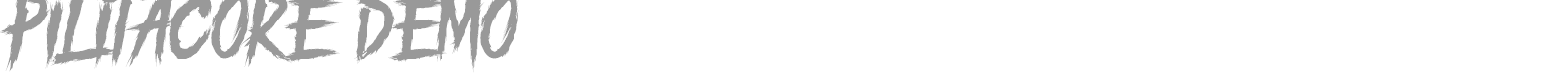 Pilitacore font preview